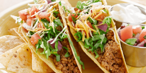 Easy ground turkey tacos