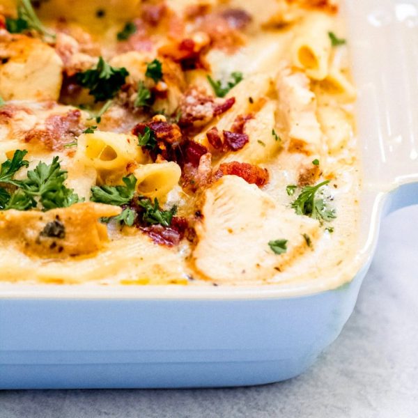 Chicken Alfredo Pasta Bake