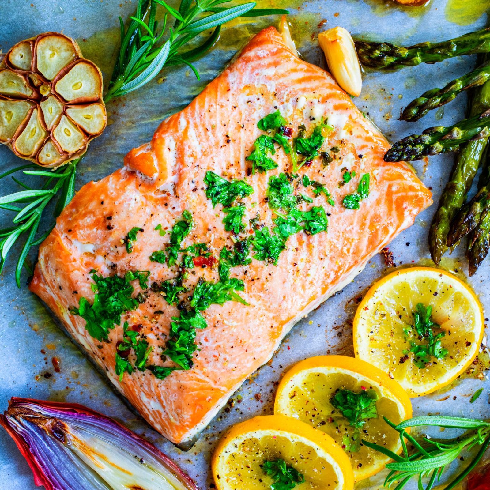 Grilled Salmon with Lemon and Dill